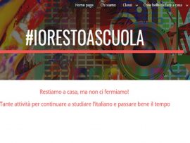 #Iorestoascuola, a lezione di italiano online