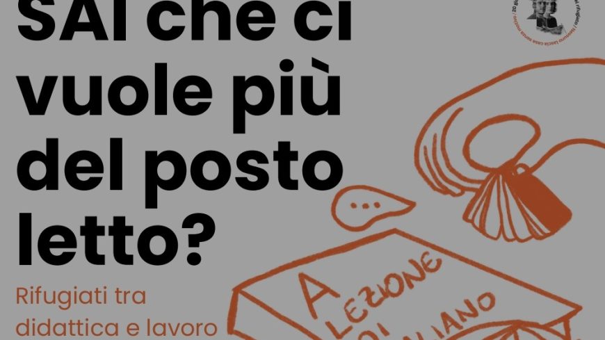Giornata del rifugiato, SAI che ci vuole più del posto letto?